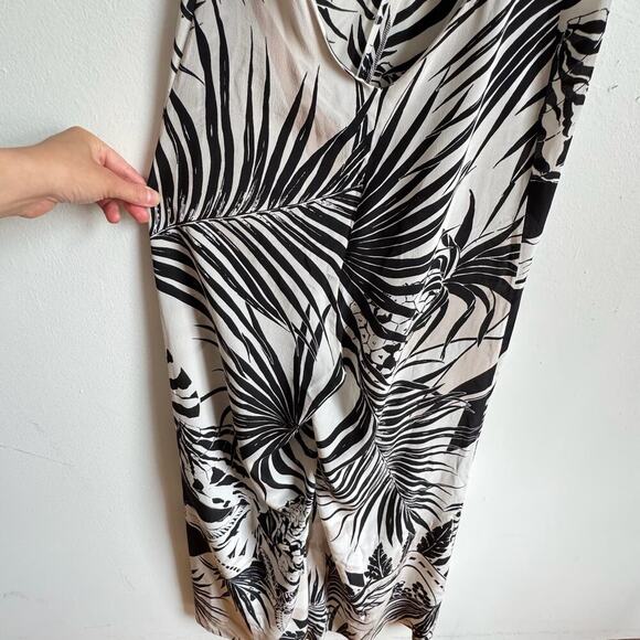 STELLA McCARTNEY Tropical Silk Halter Jumpsuit – Black/White/Pink - Picture 15 of 15